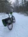 Fietsen in de sneeuw